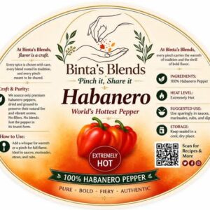 Binta's Blends Premium Ground Habanero Pepper